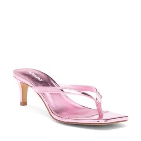 Abound Shoes - Abound Tina Pink Thong Kitten Heeled Sandal